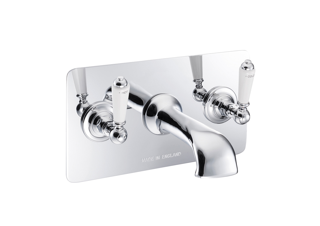 wall mounted bath filler concealed chrome