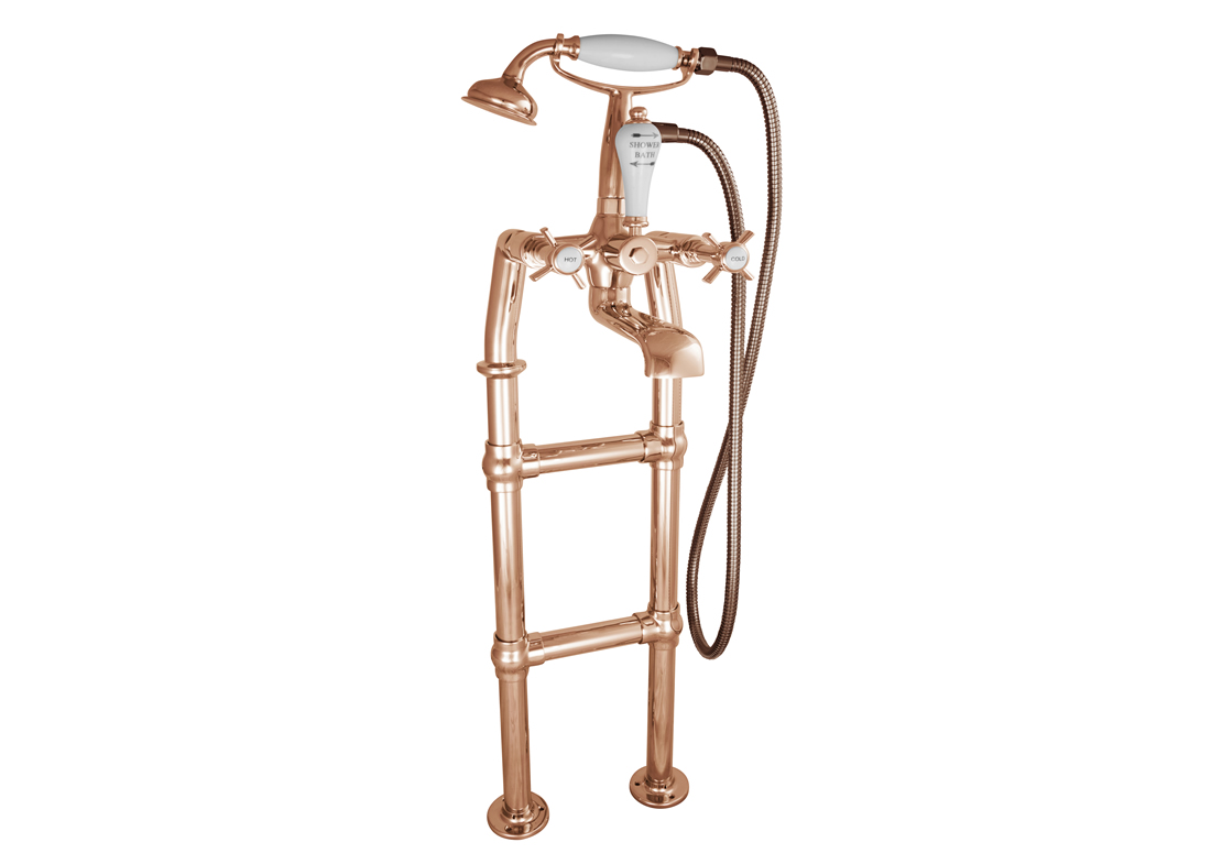 freestanding bath mixer taps copper 580mm